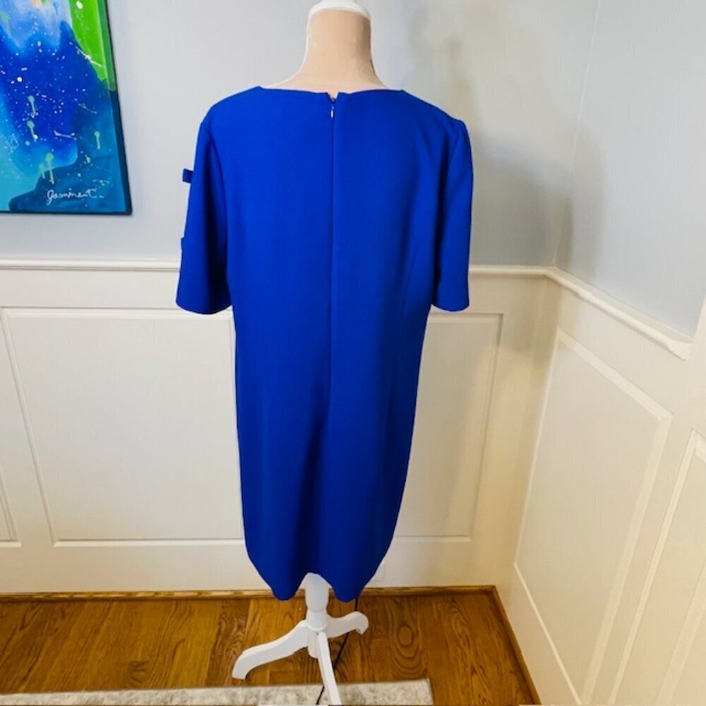 Tyler Boe Midi Shift Dress Wrinkle Resistant Career Professional Large - Picture 7 of 12